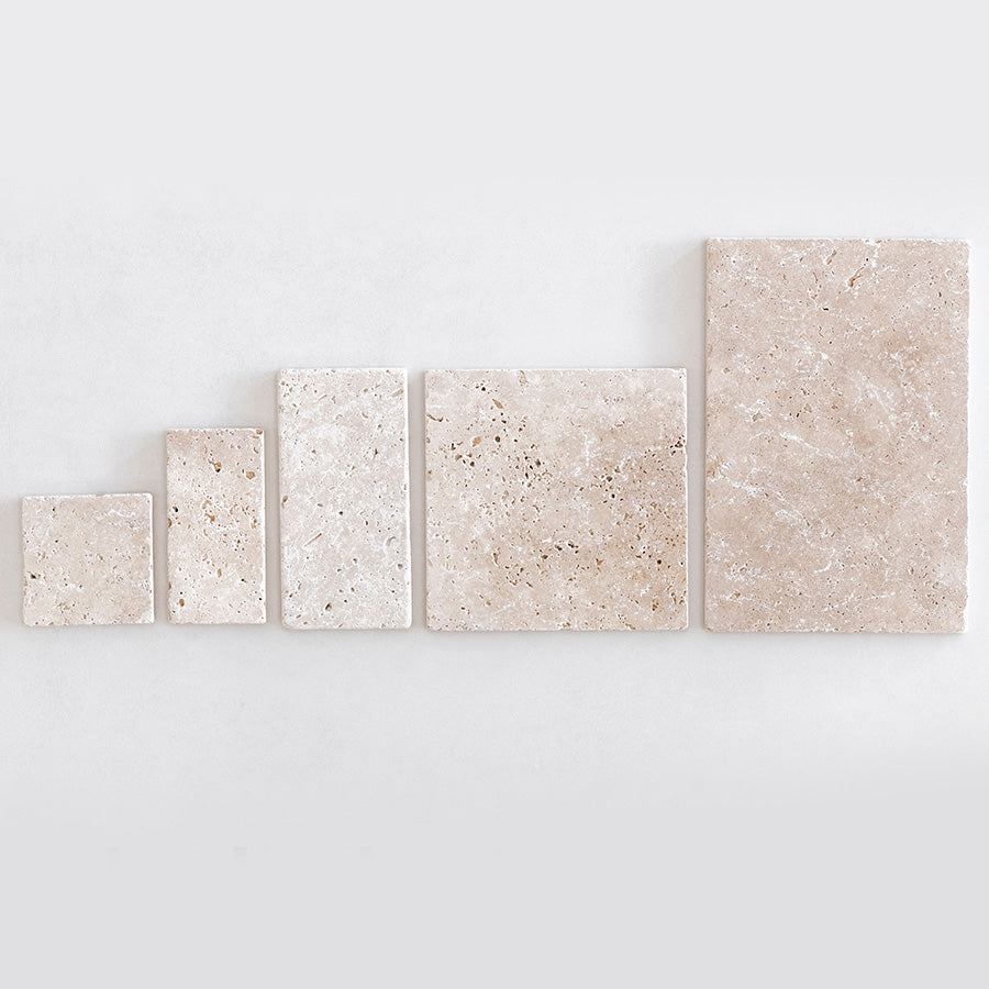 Crema Travertine Tumbled Tiles