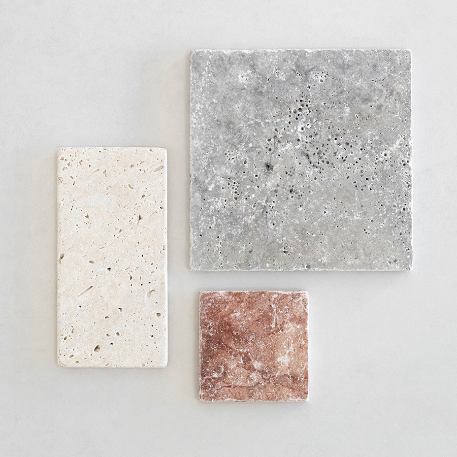 Oyster, Rossa _ Crema Travertine