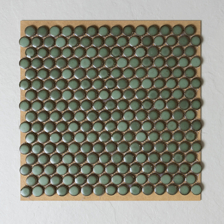 Forest Green Button Mosaic