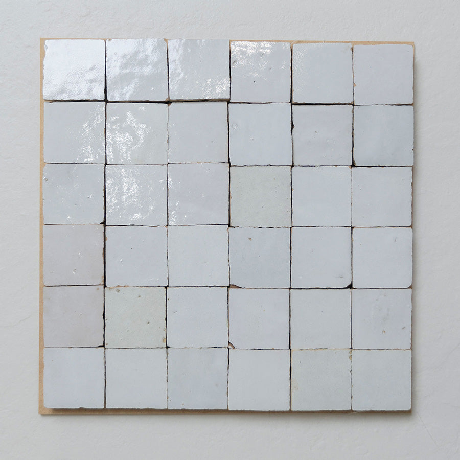 Mini Zellige Natural White Mosaic