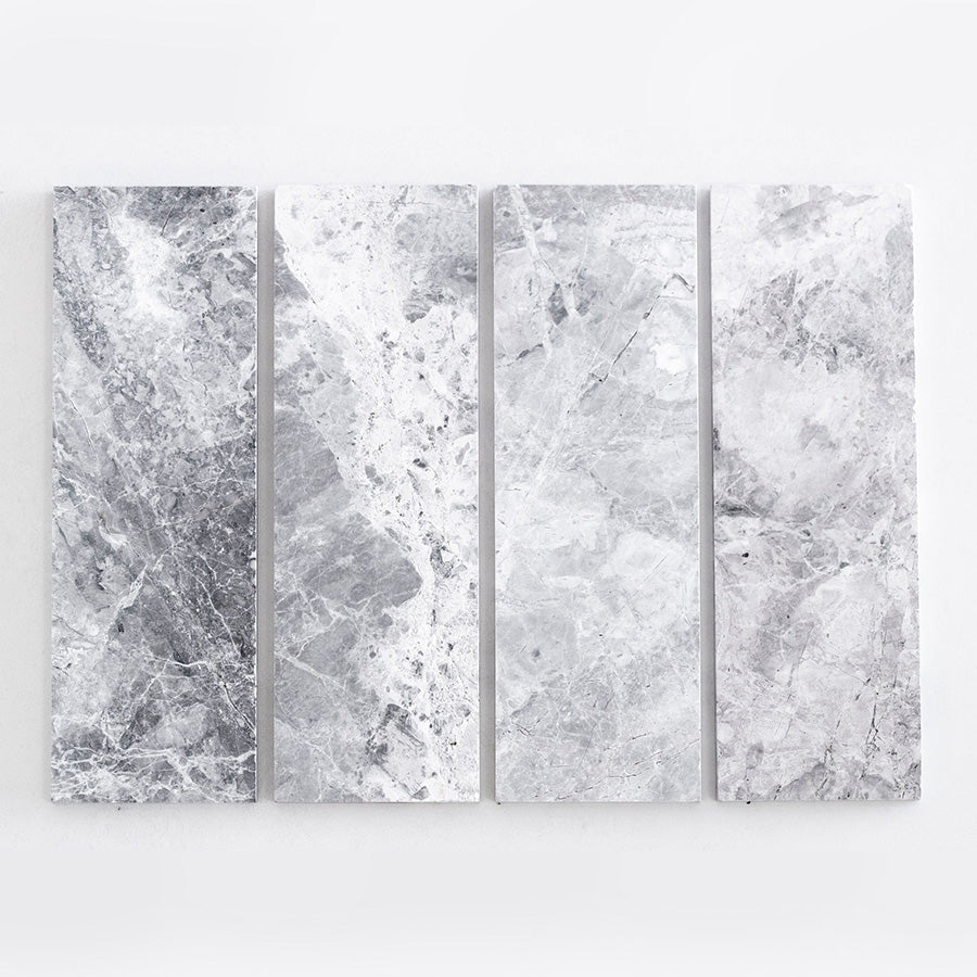 Tundra Grey Marble Rectified Edge Tile 100x300