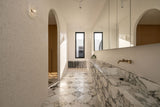 SUPERWHITE TRAVERTINE JAPANESE FINGER MOSAIC