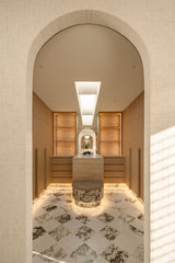SUPERWHITE TRAVERTINE JAPANESE FINGER MOSAIC