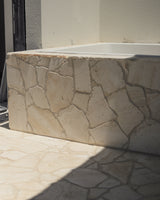 SUPERWHITE TRAVERTINE CRAZY PAVE