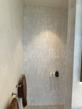 SUPERWHITE TRAVERTINE FINGER MOSAIC