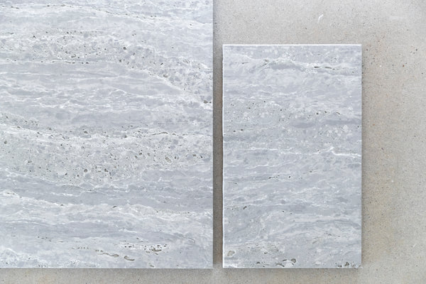 Silver Travertine Hybrid Tile